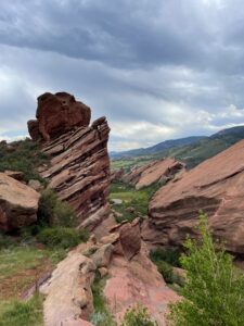 Path through Red Rocks in Colorado
