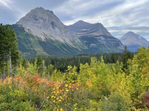 The mountains in the fall