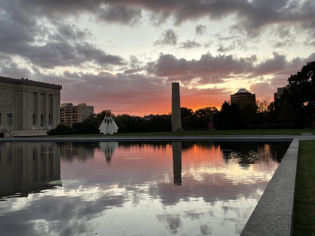 Sunset at the Nelson-Atkins Museum of Art